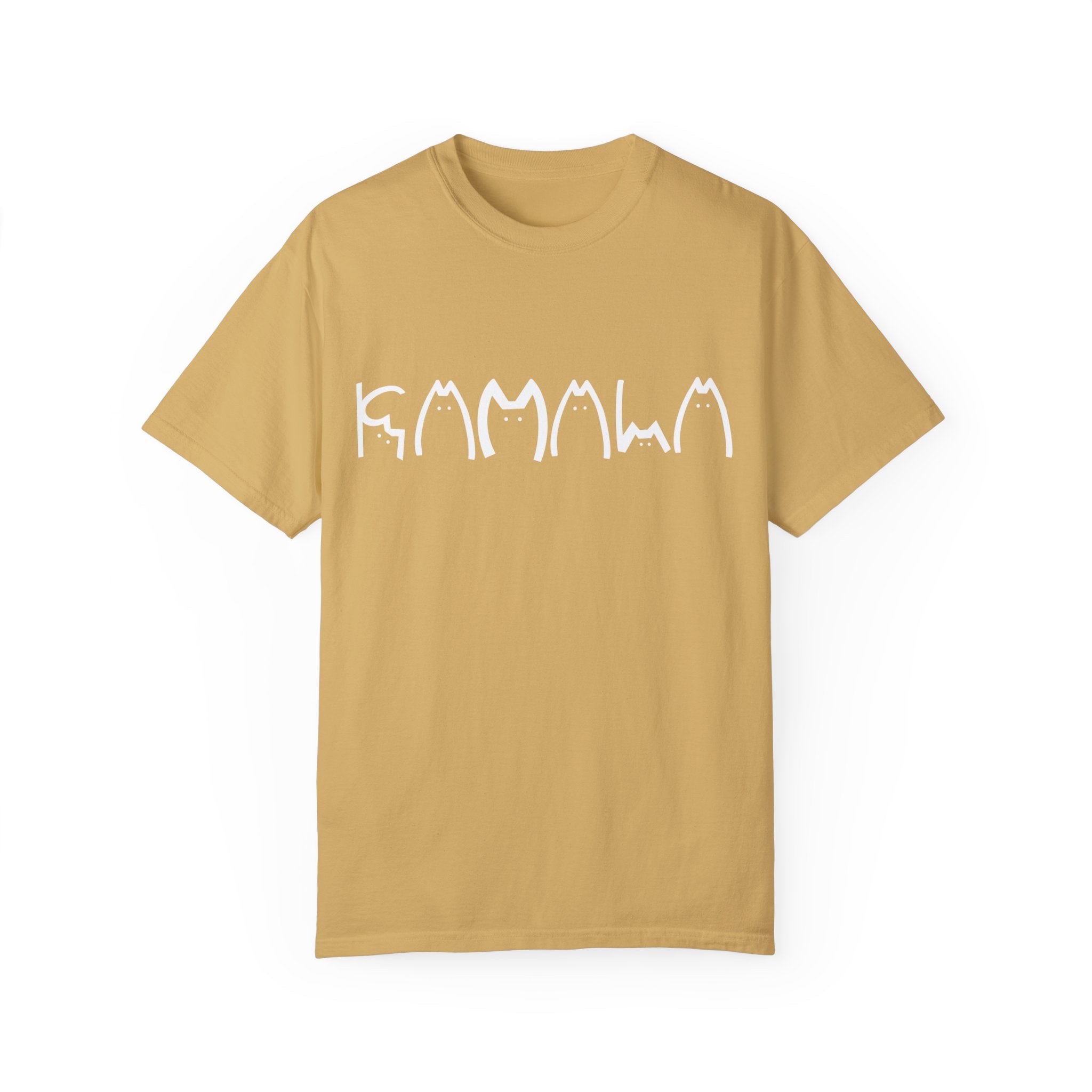 KAMALA in Cat Letters Garment-Dyed T-shirt