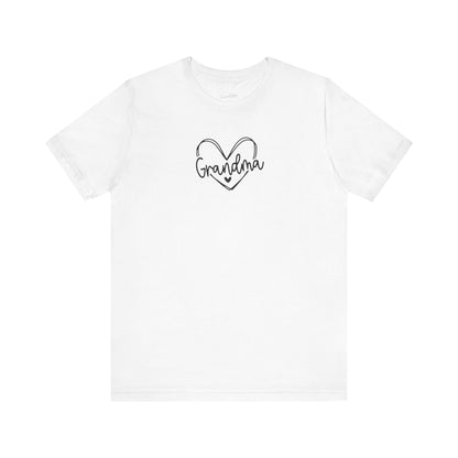Grandma Trendy Heart Unisex Jersey Tee, Mother&