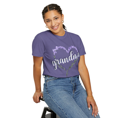 Grandma Purple Flower 3D T-Shirt, Gift for Grandmother, Mother&
