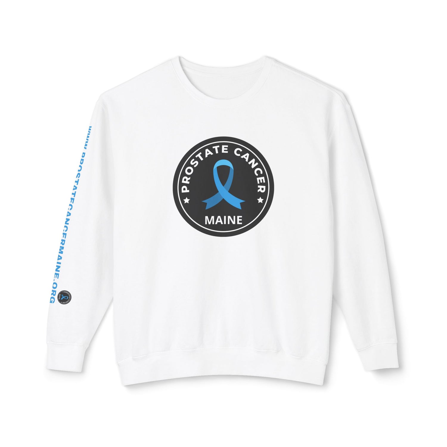 Prostate Cancer Maine Gender Neutral Lightweight Crewneck Sweatshirt