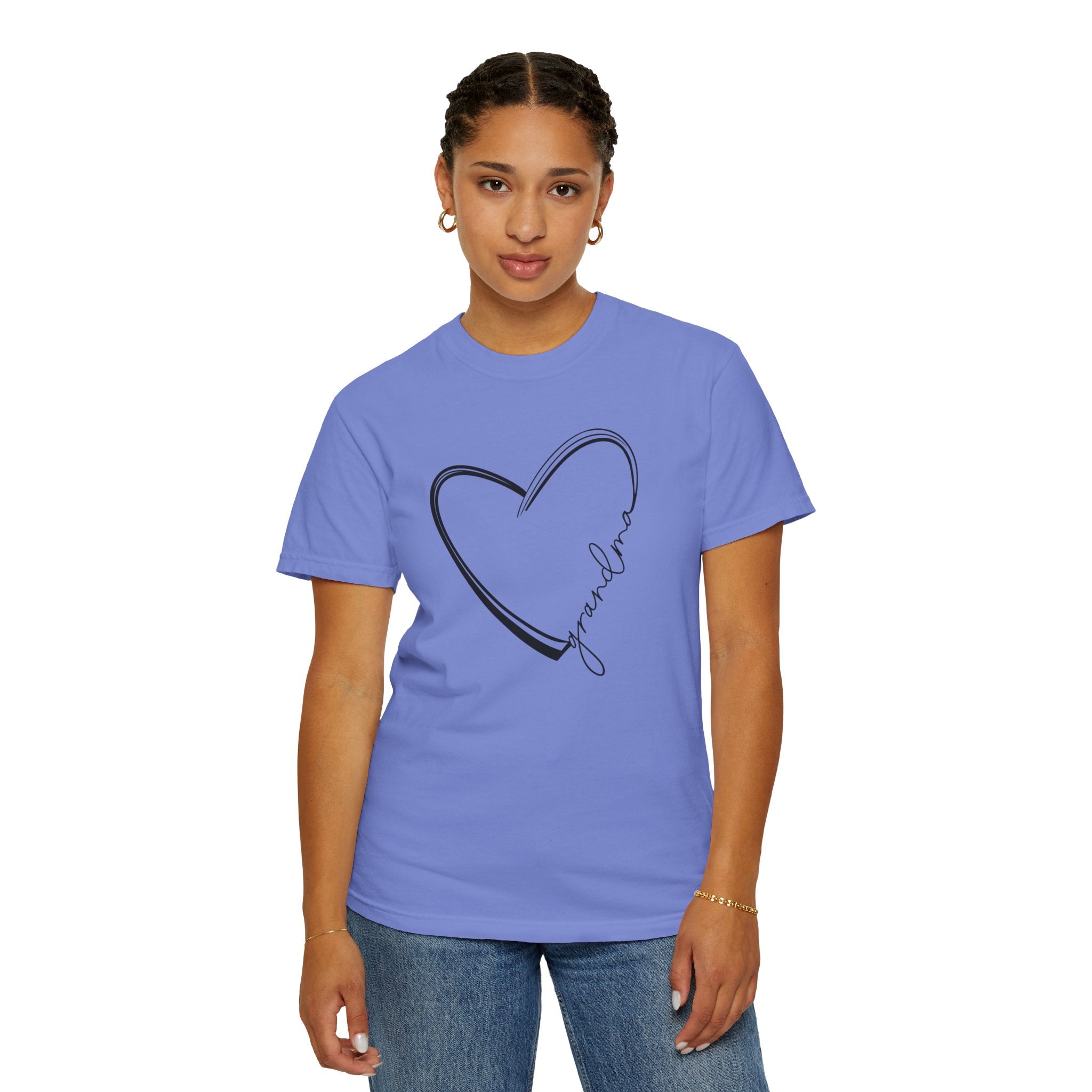 Hand Drawn Grandma Love Heart Unisex T-Shirt | Gift for Grandma | Casual Wear | Mother&