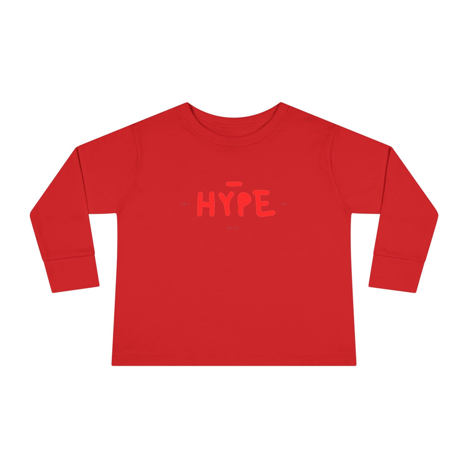 Toddler Long Sleeve Tee HYPE Trendy Toddler Long Sleeve T Shirt