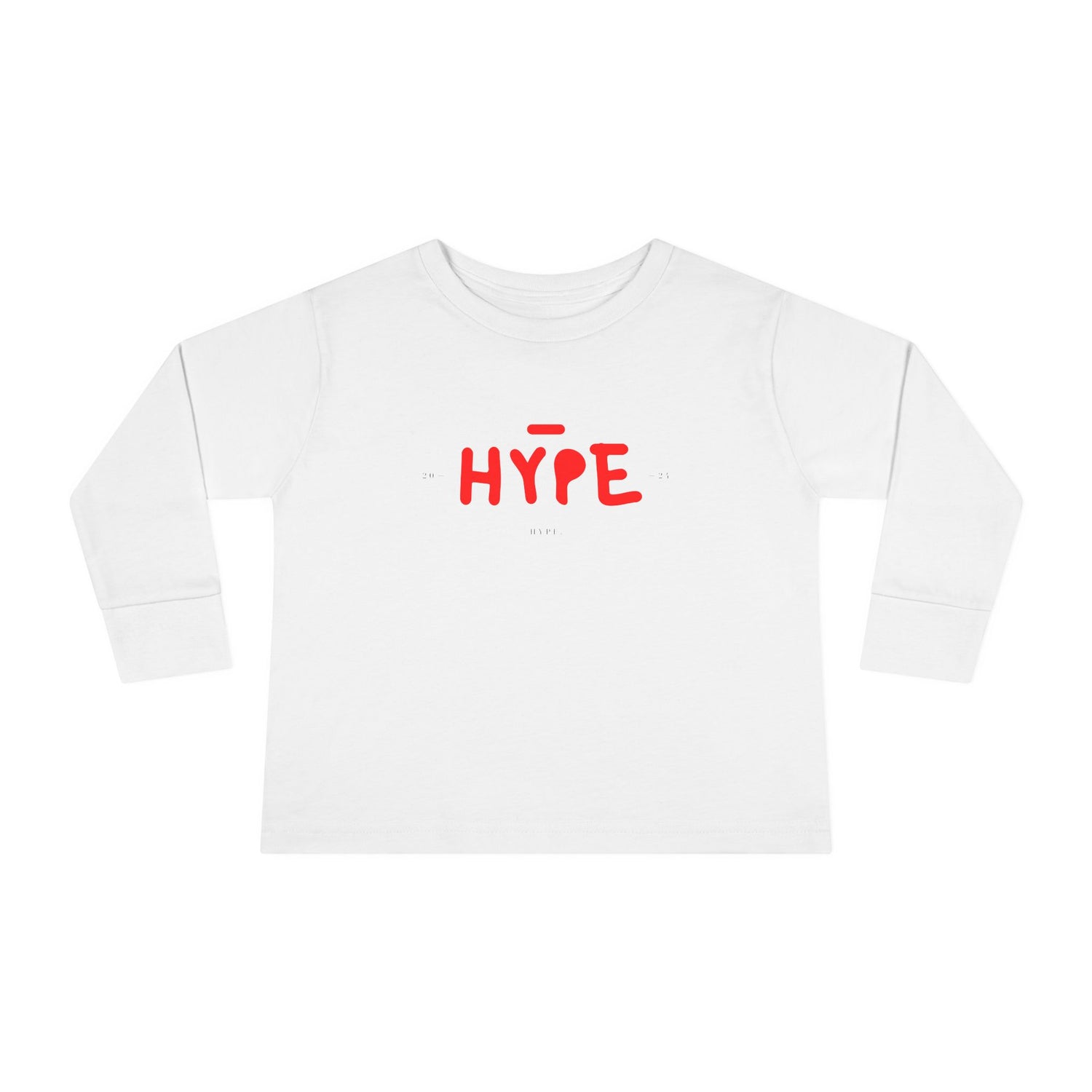 Toddler Long Sleeve Tee HYPE Trendy Toddler Long Sleeve T Shirt