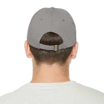 Dad Hat with Leather Patch (Rectangle)