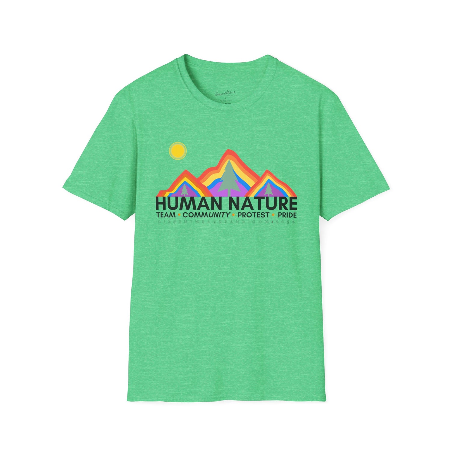 Human Nature Pride T-Shirt, Unisex Rainbow Tee, LGBTQ+ Apparel, Community Event Shirt, Gift for Equality Advocates