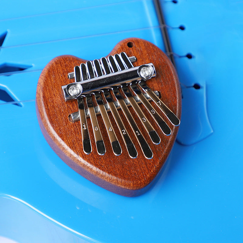 Mini Thumb Piano 8-Note Mini Kalimba Crystal Clear Five Finger Piano Portable Beginner Finger Piano Musical Instrument