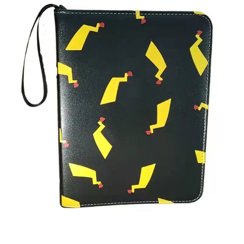 Pokémon Card Book Four Grid Pu Zipper Card Book Game Card Collection Bag Pokémon Card Book