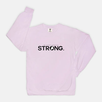 We Stand Together STRONG.  Maine Support Lewiston Crewneck Sweatshirt - ALL proceeds will go to victim funds