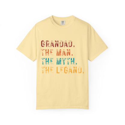 Grandad Tribute T-Shirt - The Man, The Myth, The Legend - Perfect Gift for Father&