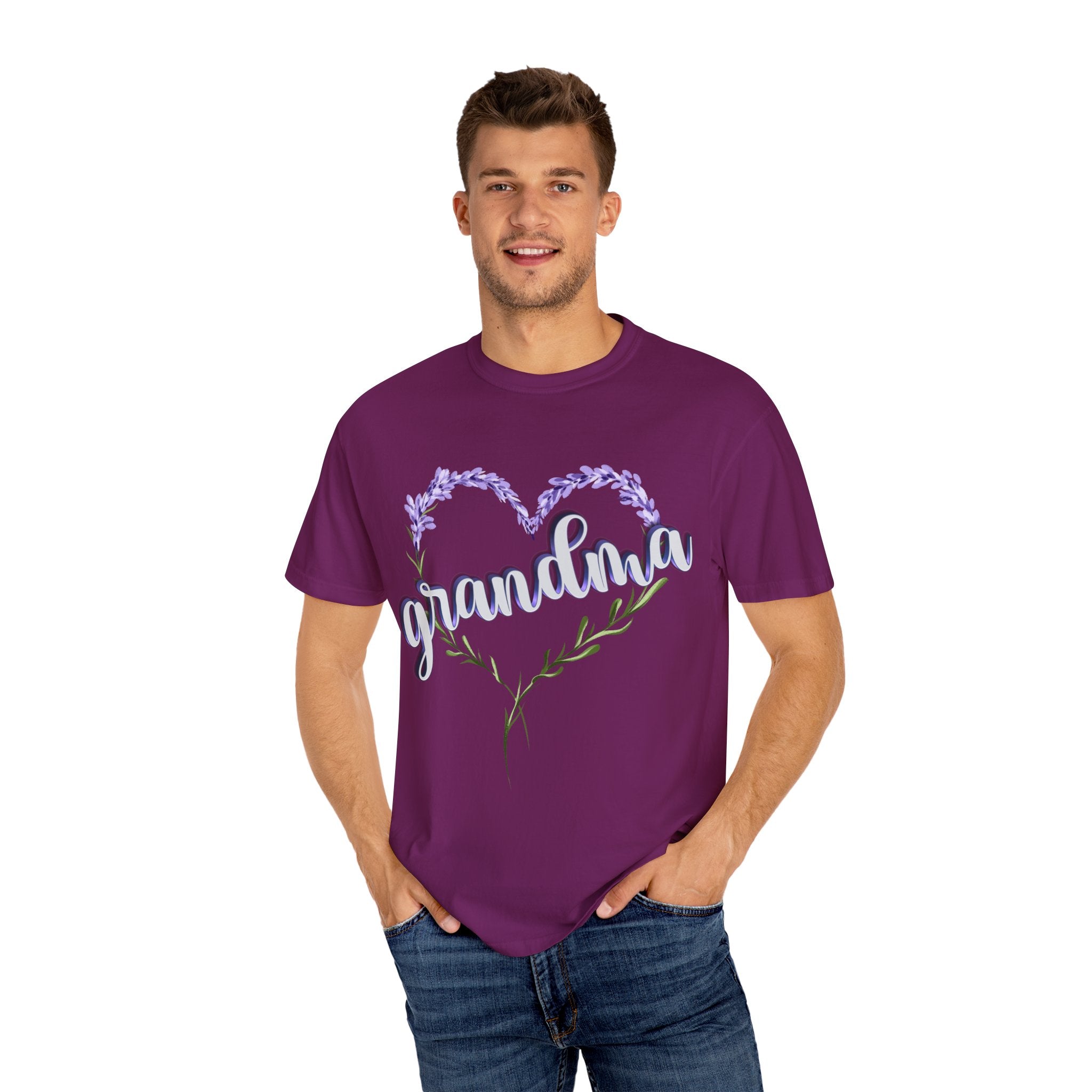 Grandma Purple Flower 3D T-Shirt, Gift for Grandmother, Mother&