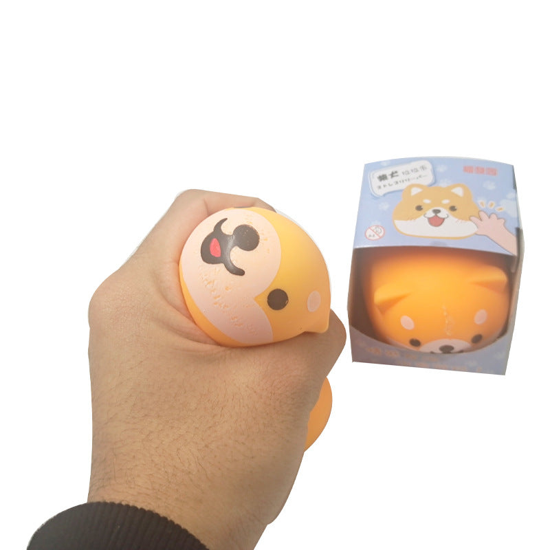 Creative Shiba Decompression Toy Super Cute Venting Pinch Pinch Happy Venting Ball Toy