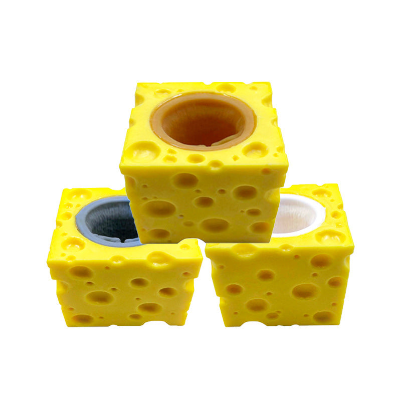 Creative Decompression Cute Cheese Mouse Cup Pinching And Squeezing Squirrel Cup Decompression Toy