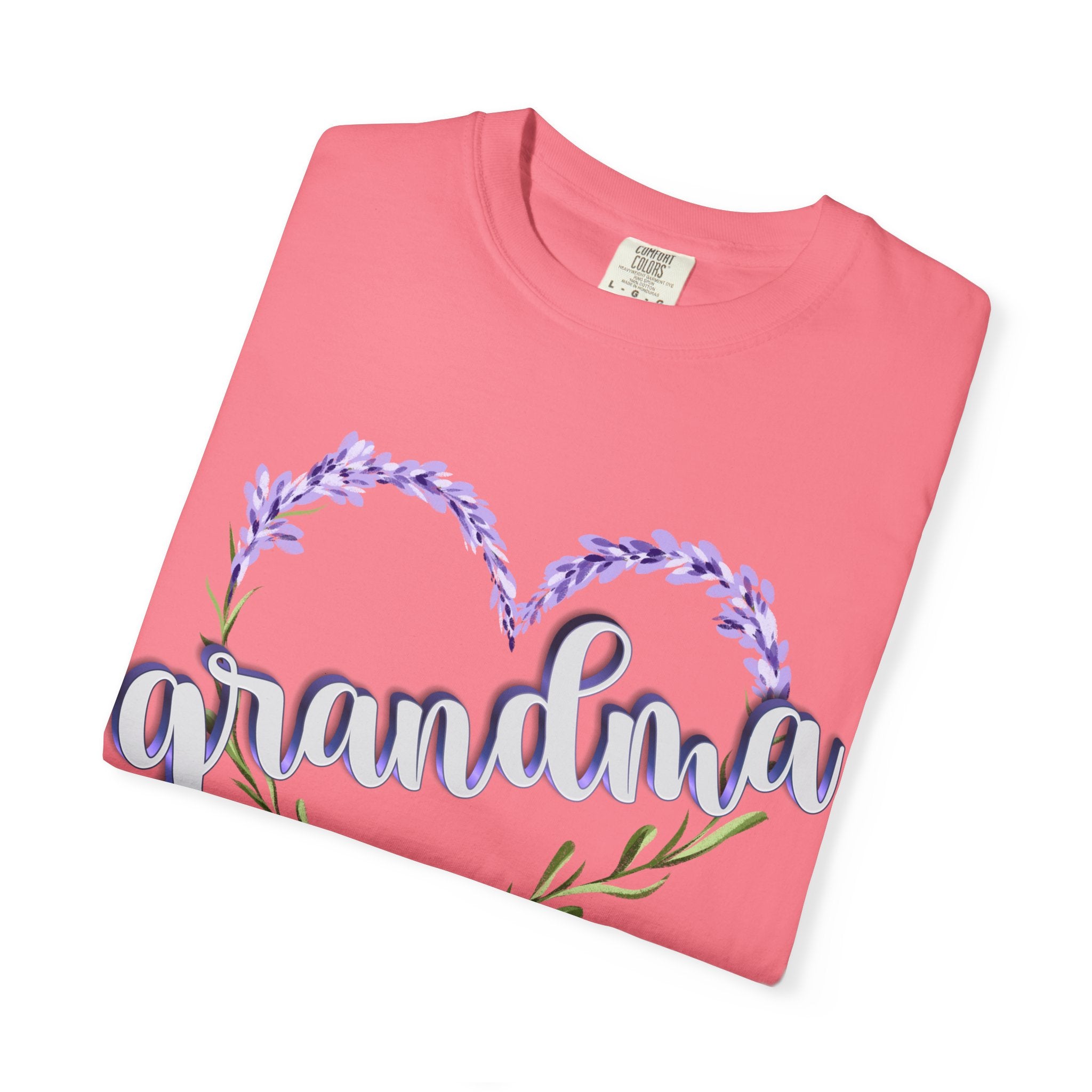 Grandma Purple Flower 3D T-Shirt, Gift for Grandmother, Mother&