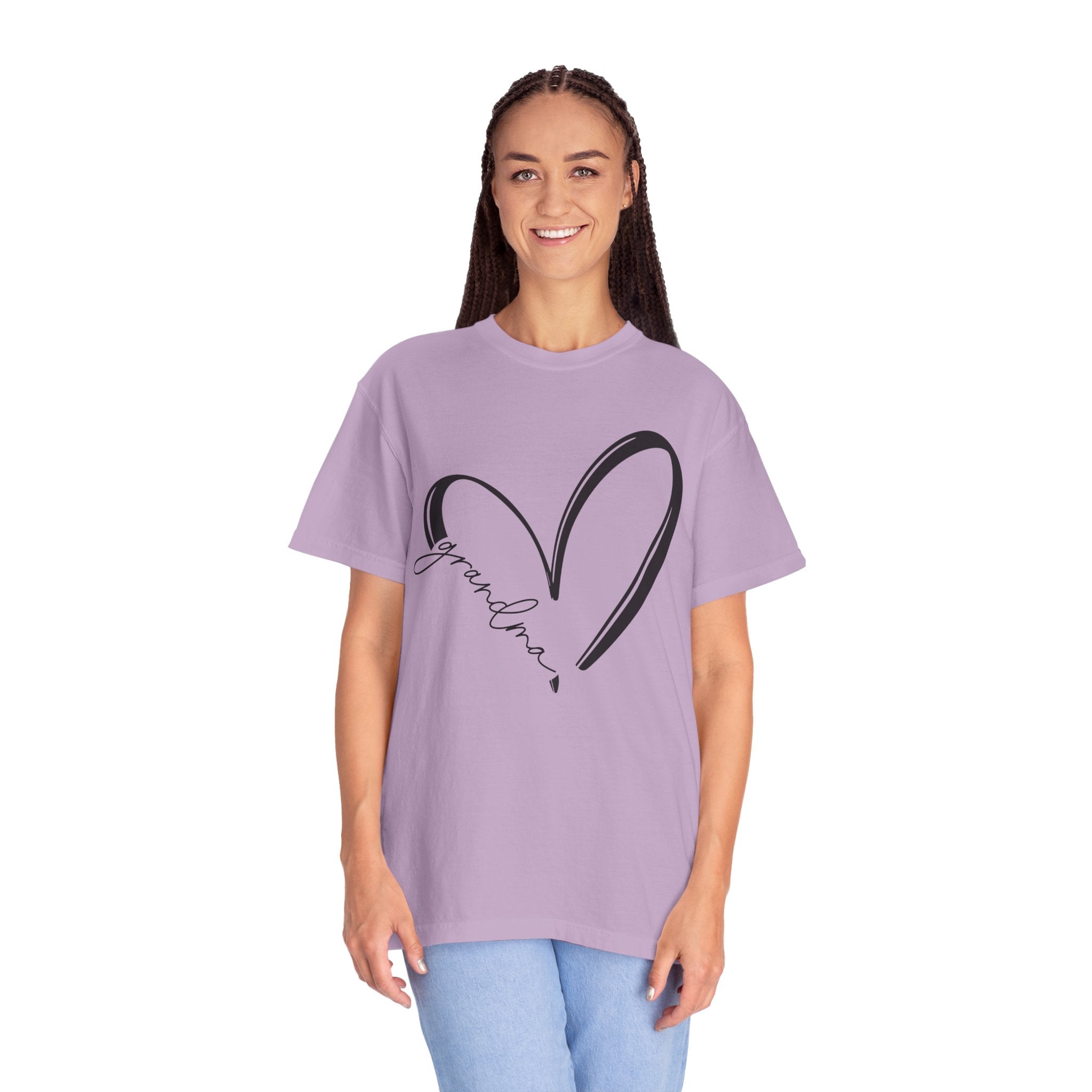Love Grandma T-Shirt, Unisex Gift for Grandmothers, Casual Tee, Birthday, Mother&