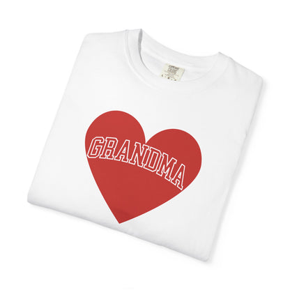 Heart &amp; Soul Love My Grandma T-Shirt, Unisex Garment-Dyed Tee for Grandparents, Birthday Gift, Mother&
