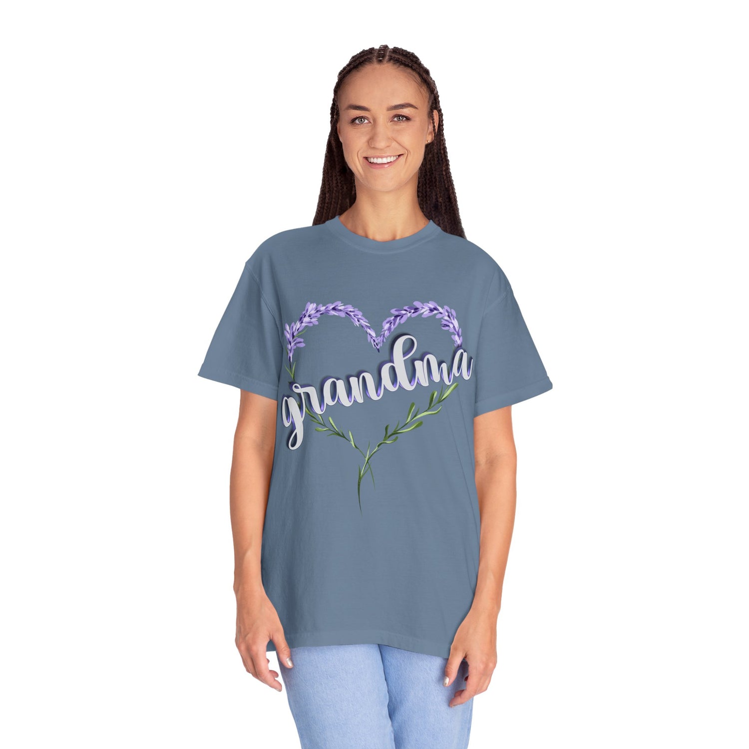 Grandma Purple Flower 3D T-Shirt, Gift for Grandmother, Mother&