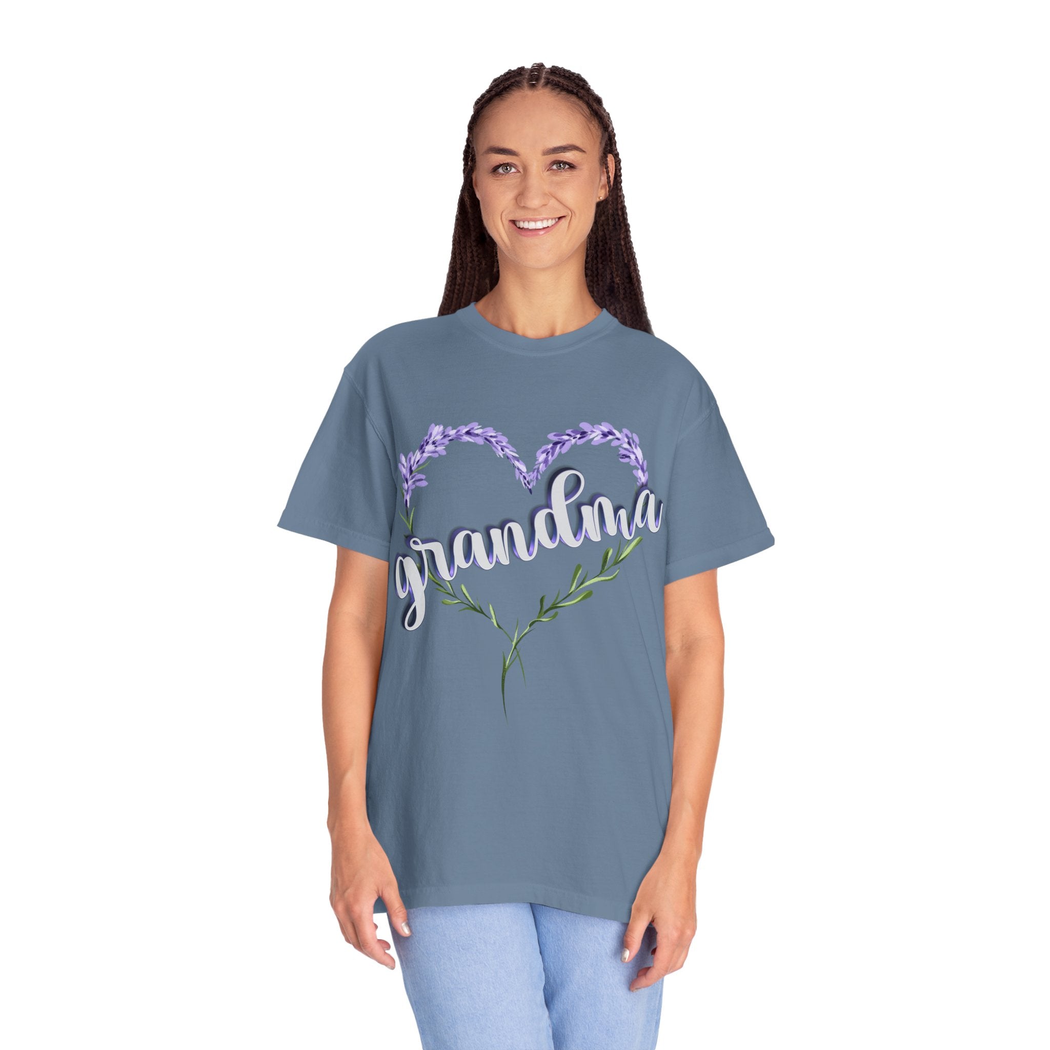 Grandma Purple Flower 3D T-Shirt, Gift for Grandmother, Mother&