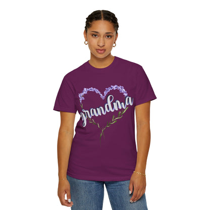 Grandma Purple Flower 3D T-Shirt, Gift for Grandmother, Mother&