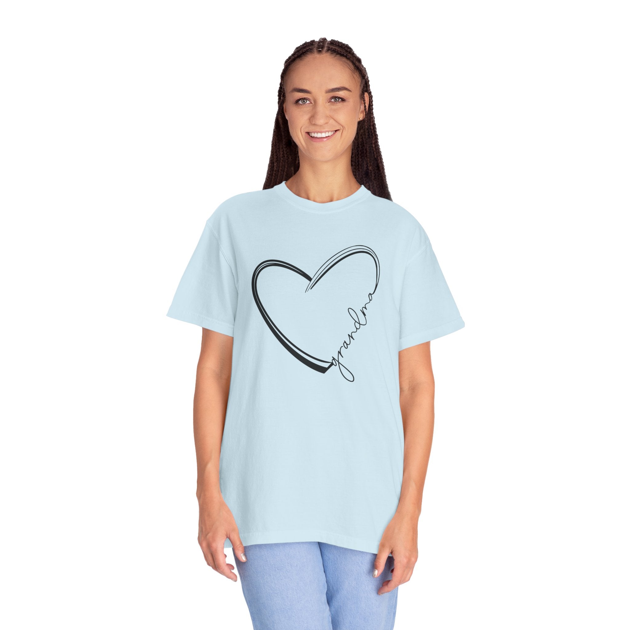 Hand Drawn Grandma Love Heart Unisex T-Shirt | Gift for Grandma | Casual Wear | Mother&