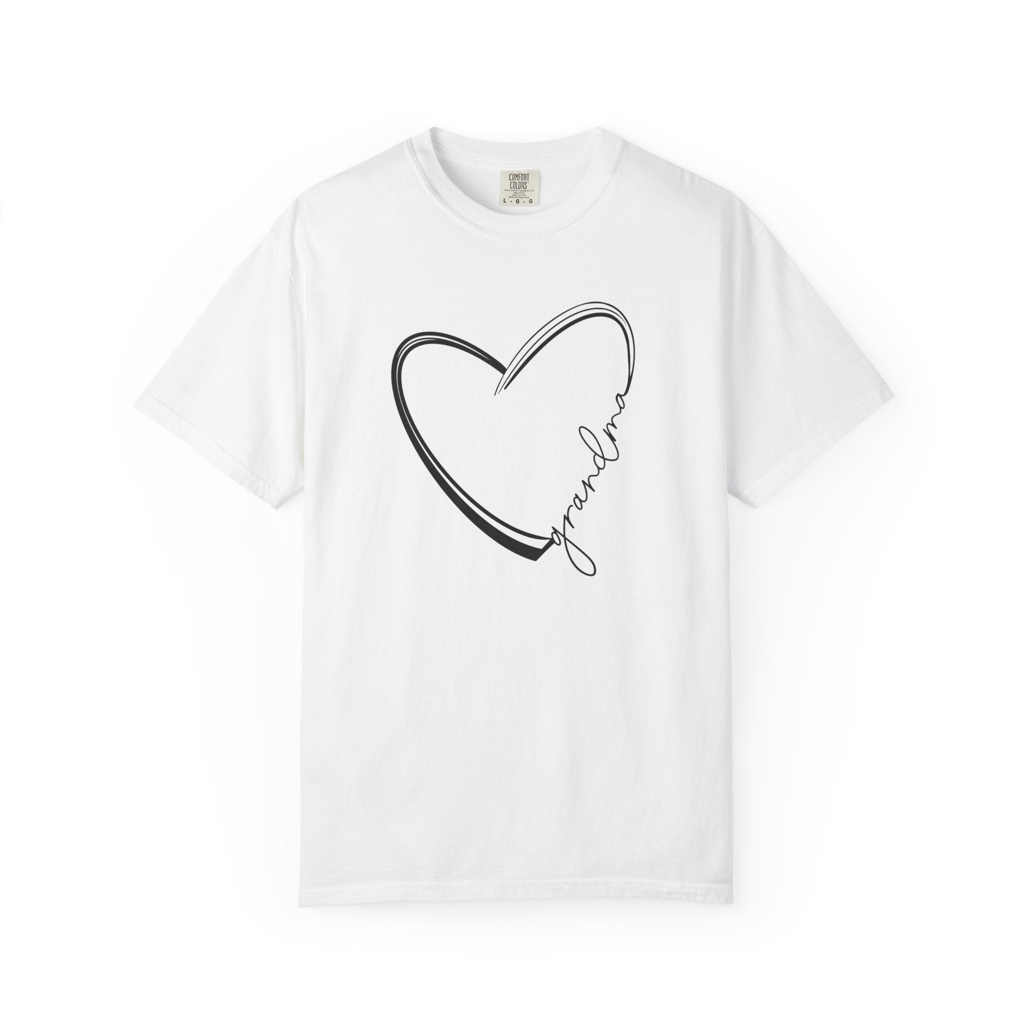 Hand Drawn Grandma Love Heart Unisex T-Shirt | Gift for Grandma | Casual Wear | Mother&