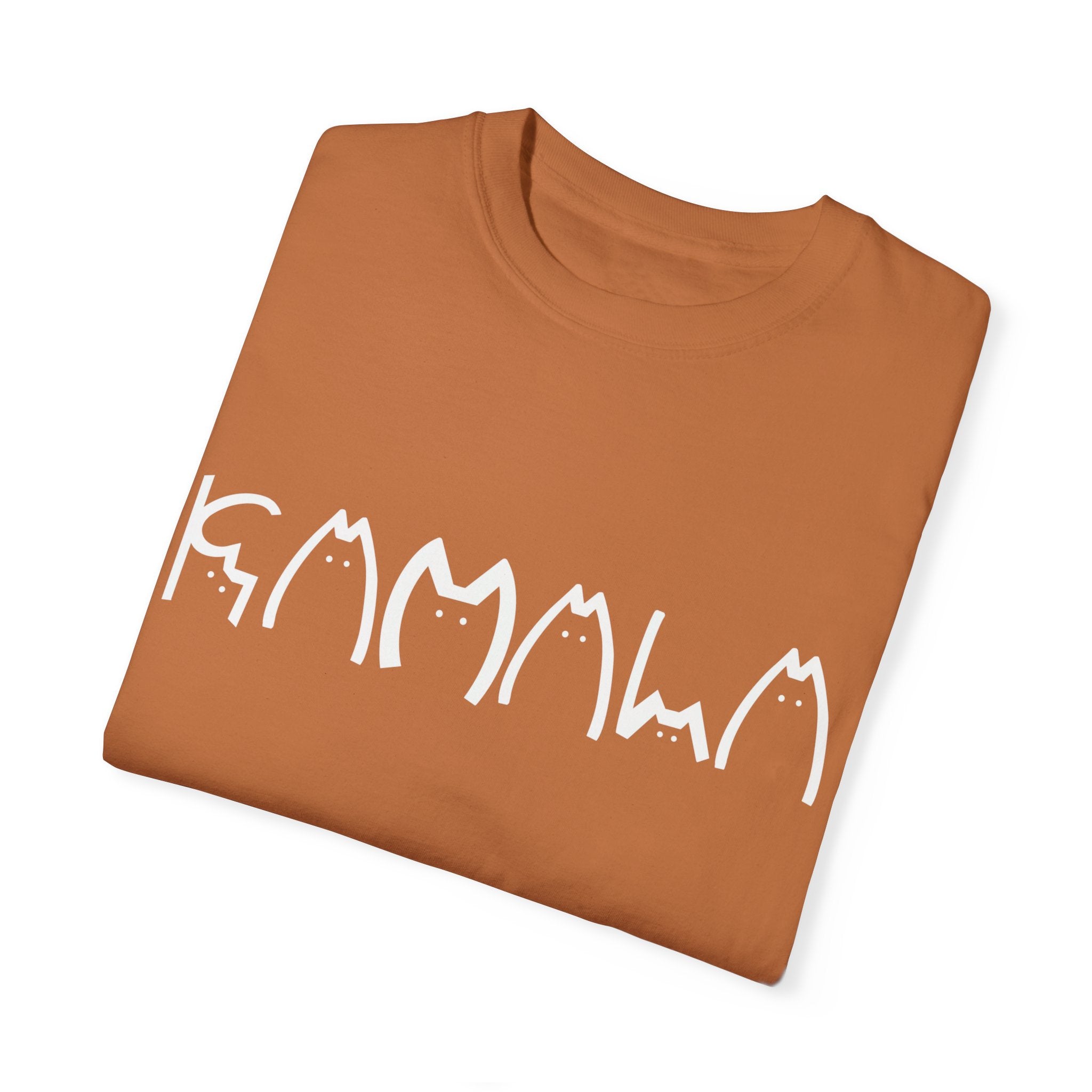 KAMALA in Cat Letters Garment-Dyed T-shirt