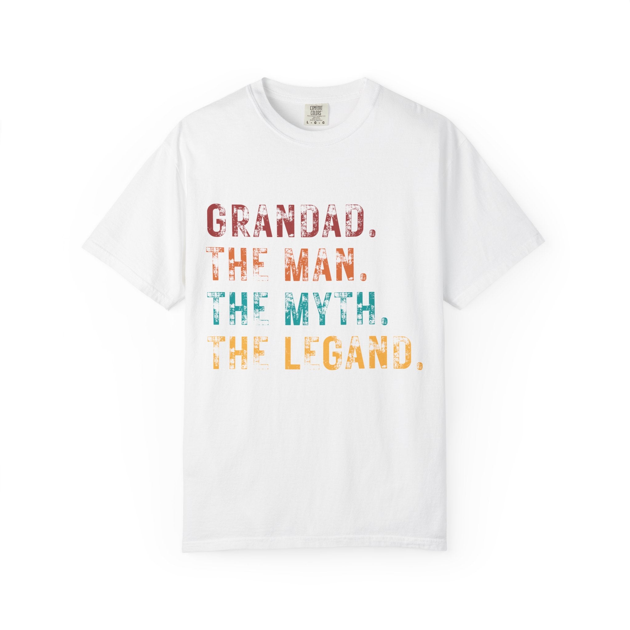 Grandad Tribute T-Shirt - The Man, The Myth, The Legend - Perfect Gift for Father&