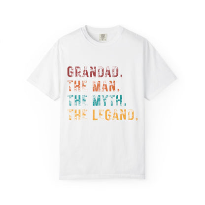 Grandad Tribute T-Shirt - The Man, The Myth, The Legend - Perfect Gift for Father&