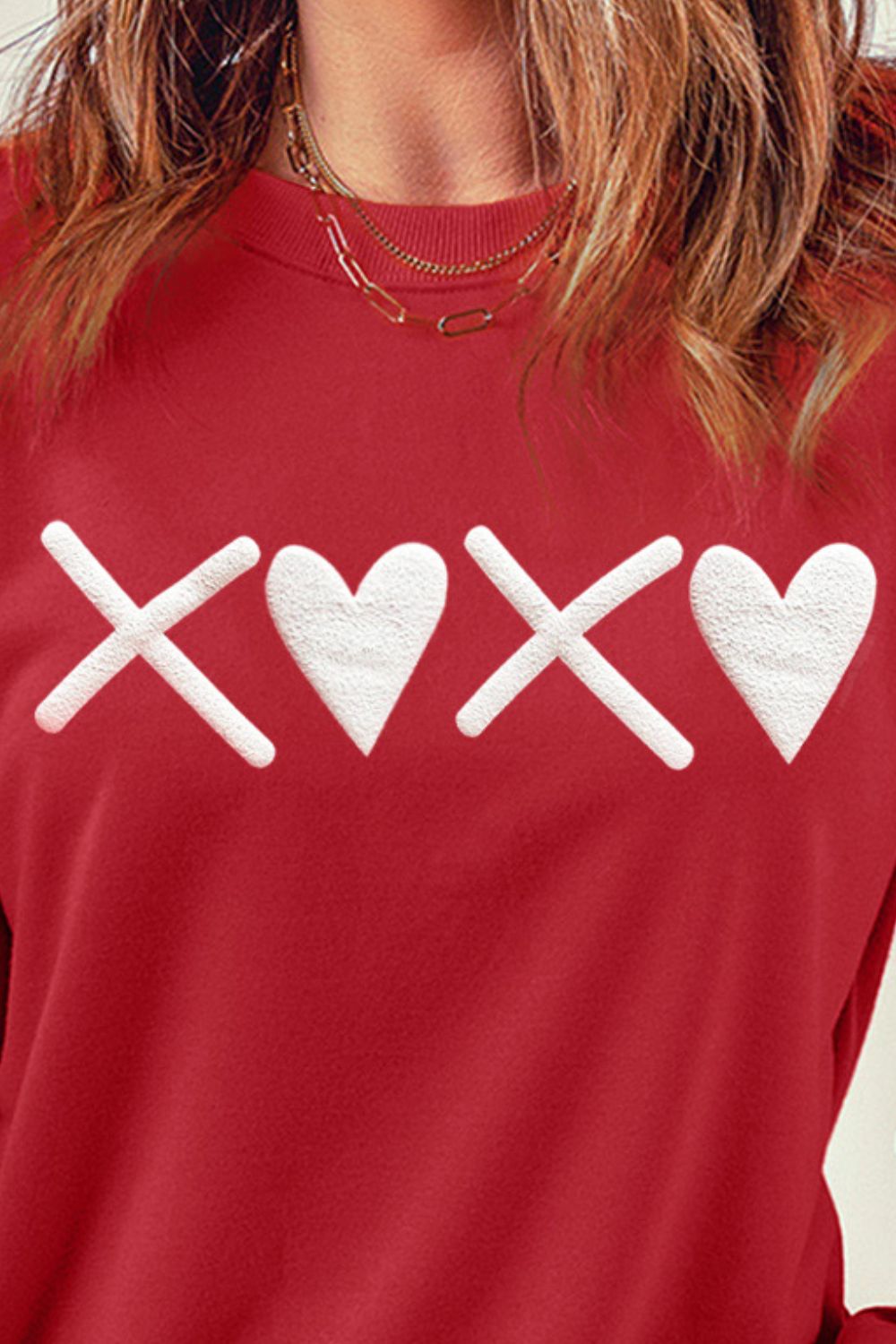 XOXO Heart Graphic Sweatshirt