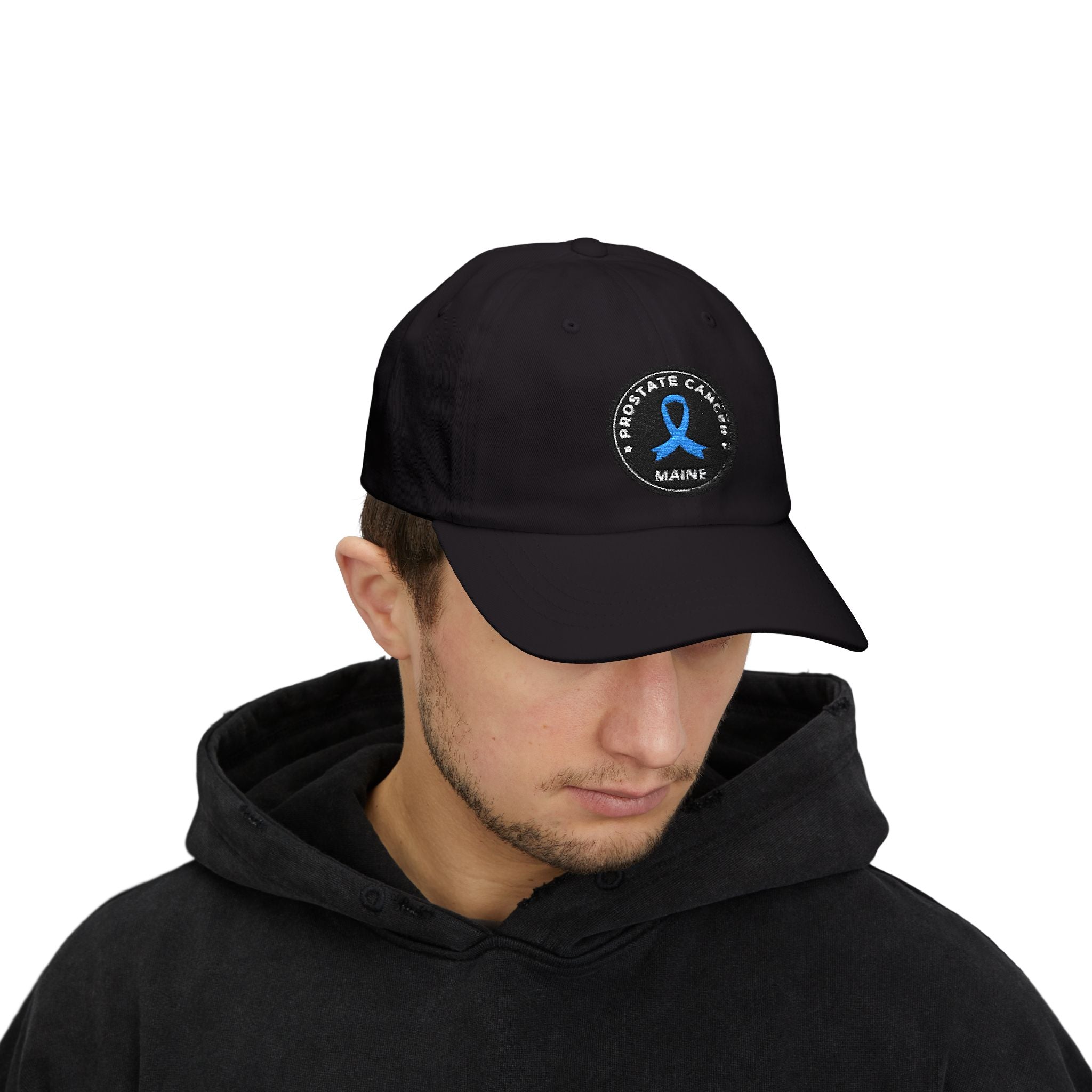 Prostate Cancer Awareness Dad Cap | Classic White Hat for Support, Gifts, Fundraisers, Awareness Events, Everyday Wear