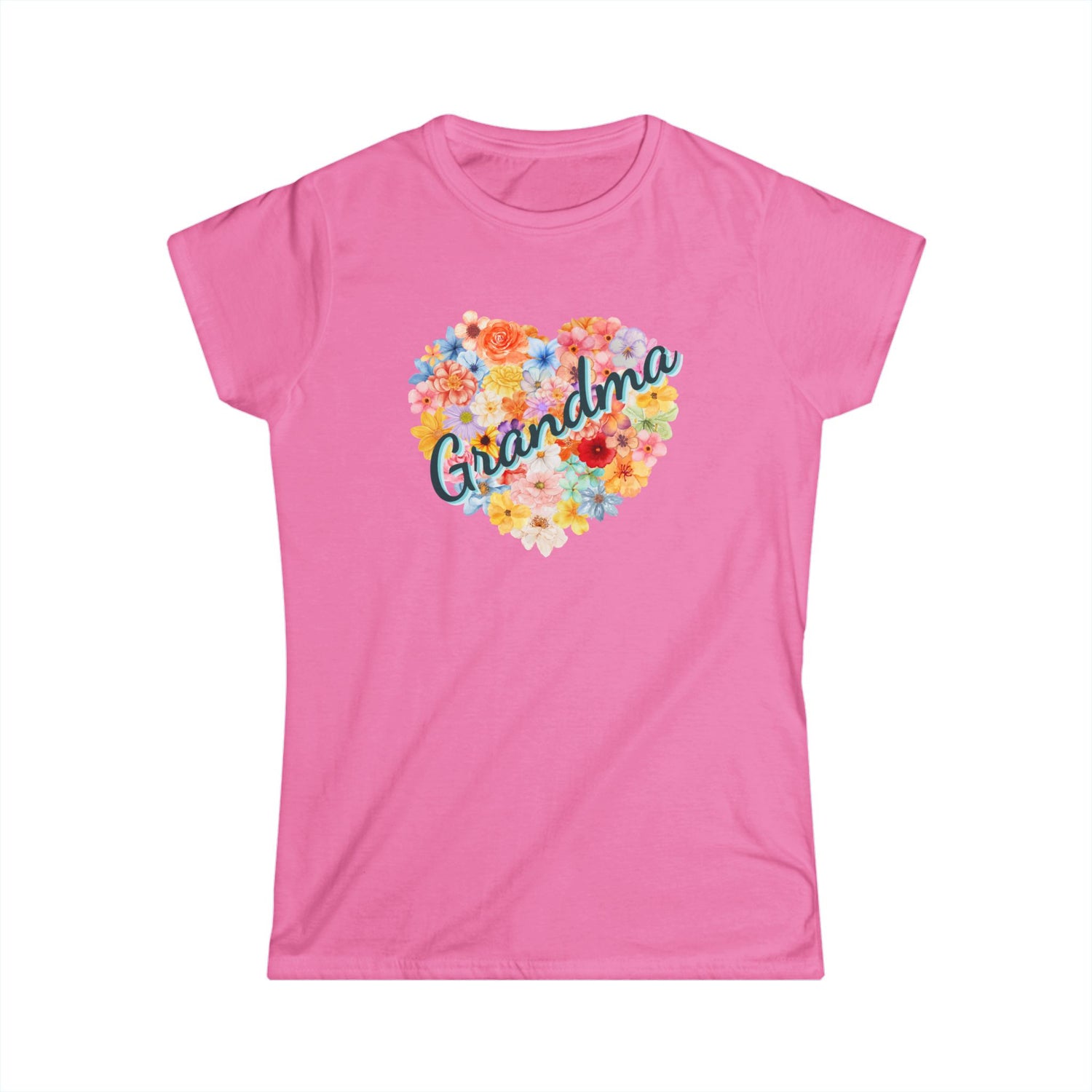 Floral Grandma Tee - Perfect Gift for Mother&
