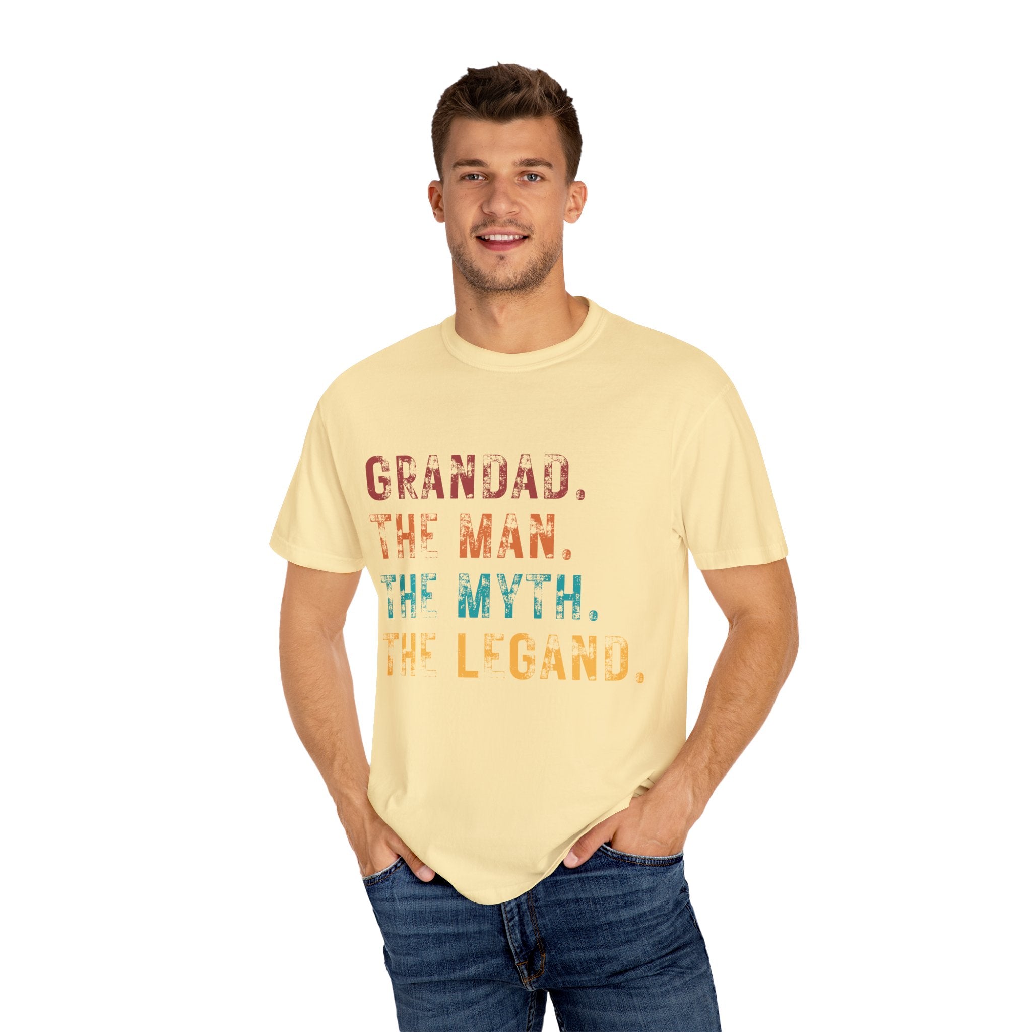 Grandad Tribute T-Shirt - The Man, The Myth, The Legend - Perfect Gift for Father&