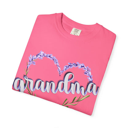 Grandma Purple Flower 3D T-Shirt, Gift for Grandmother, Mother&