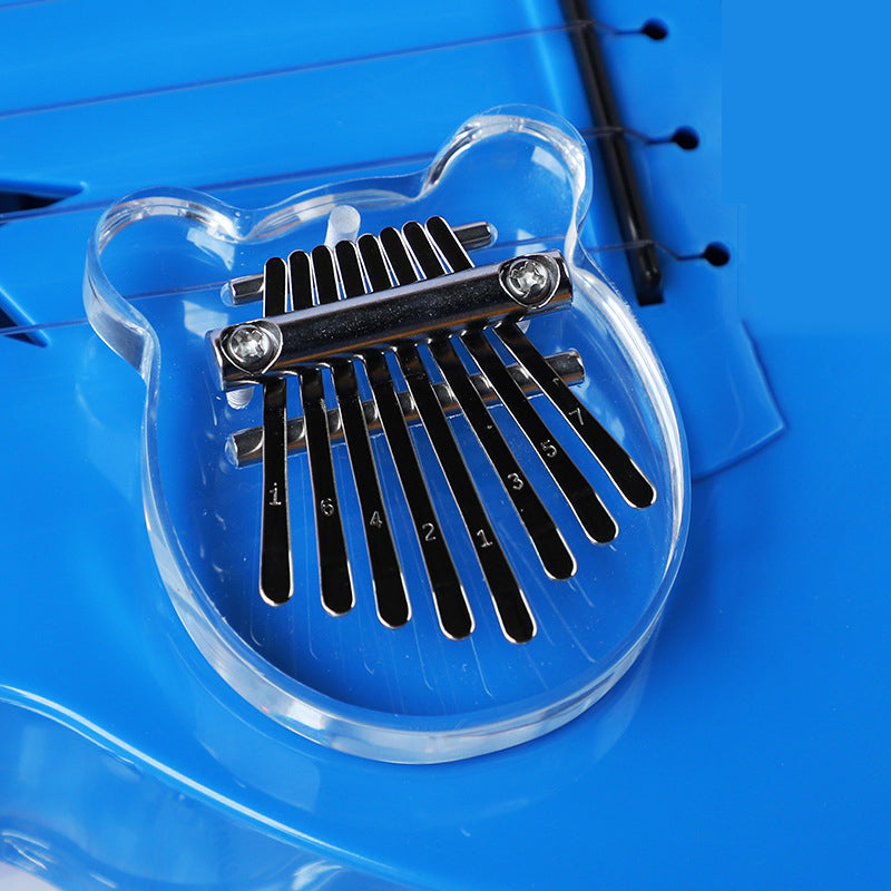 Mini Thumb Piano 8-Note Mini Kalimba Crystal Clear Five Finger Piano Portable Beginner Finger Piano Musical Instrument