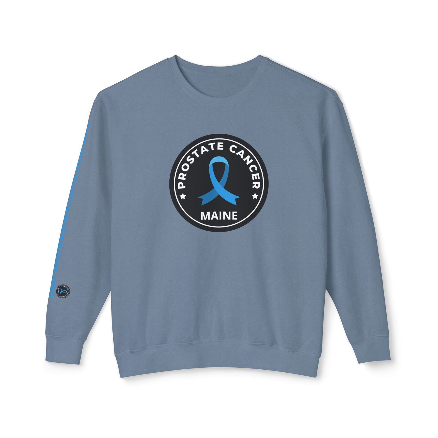 Prostate Cancer Maine Gender Neutral Lightweight Crewneck Sweatshirt