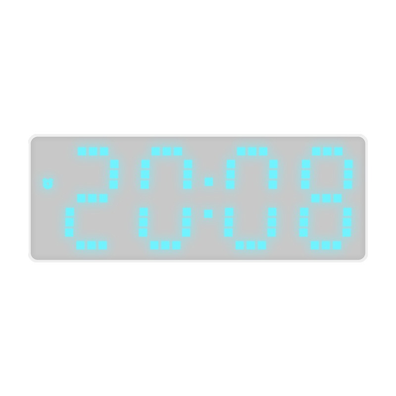 INS Personalized LED Large Character Electronic Clock Bedhead Alarm Clock Simple and Fashionable Colorful Large Screen