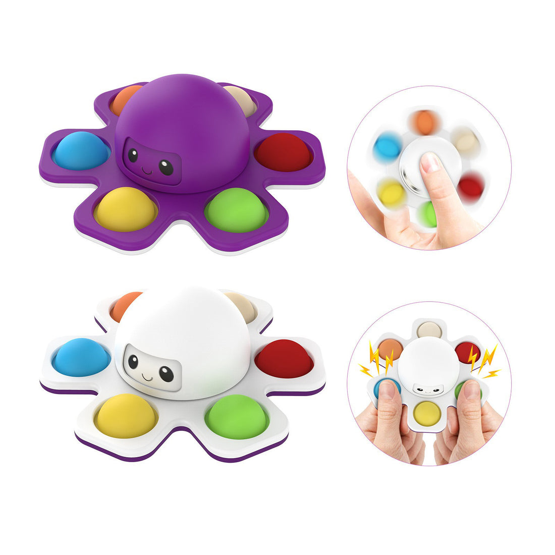 Fidget Spinner Bubble Happy Rat Killer Pioneer Octopus New Strange Creative Decompression Magic Rotary Toy