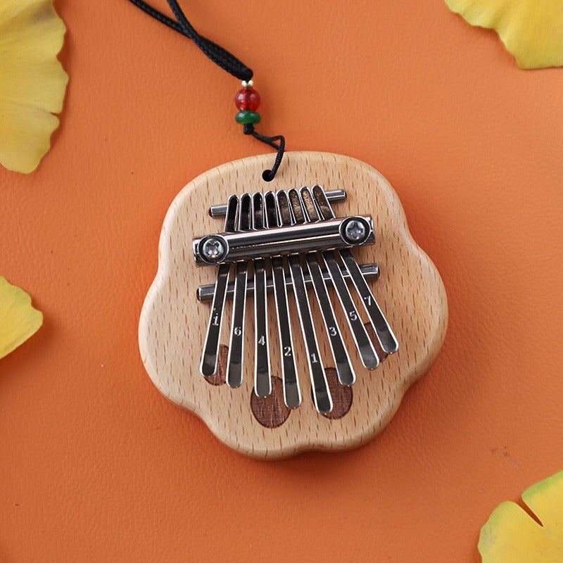 Mini Thumb Piano 8-Note Mini Kalimba Crystal Clear Five Finger Piano Portable Beginner Finger Piano Musical Instrument