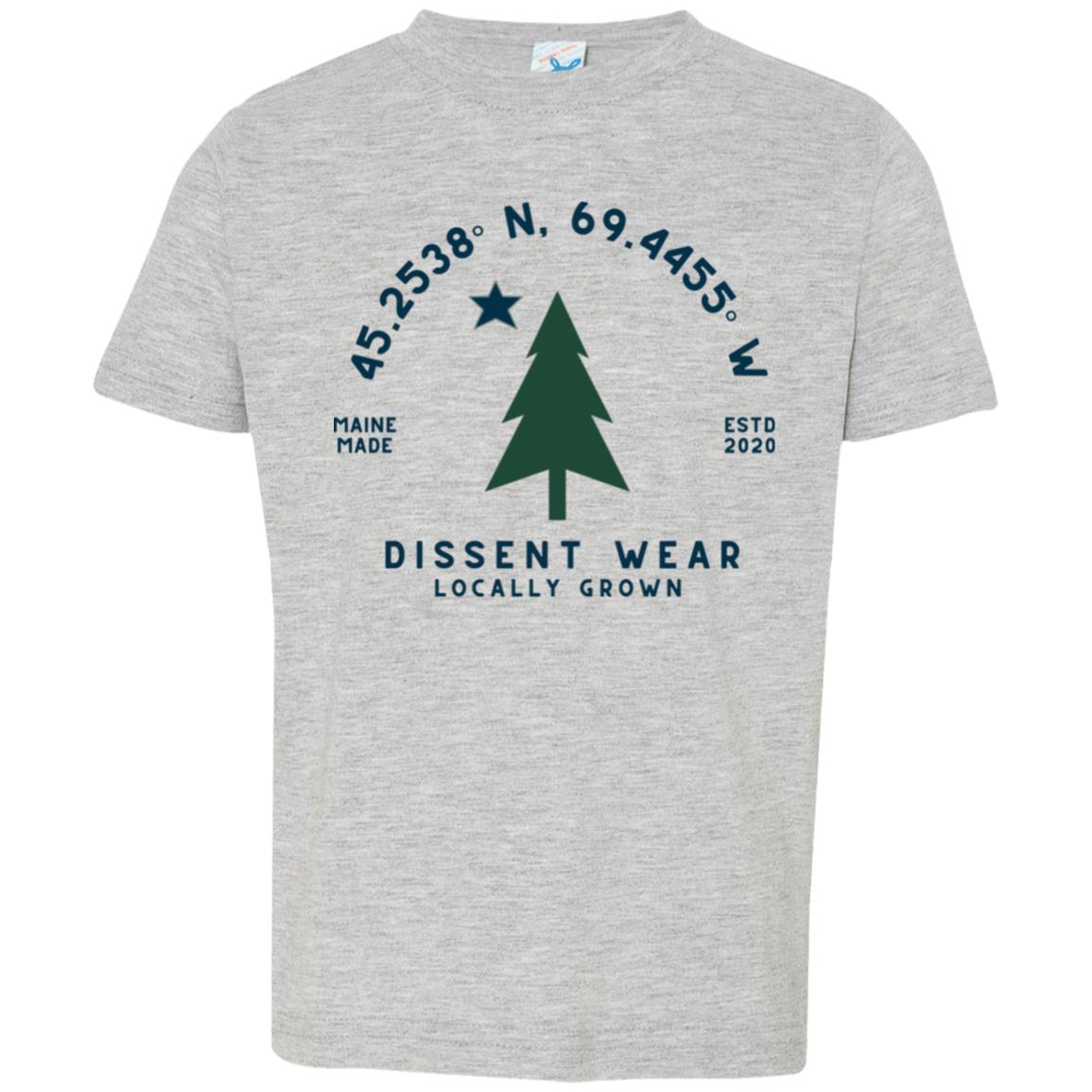 Maine Dissent Wear Flag Tee Maine Made Locally Grown