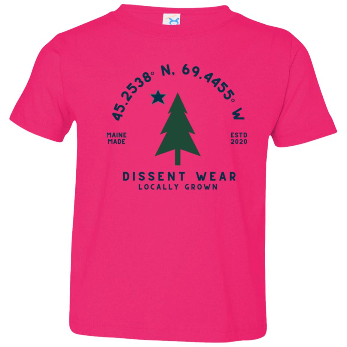 Maine Dissent Wear Flag Tee Maine Made Locally Grown