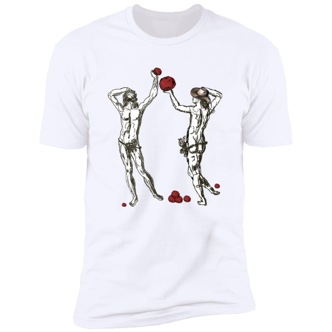 Adam and Steve (hand drawn) Forbidden Fruit