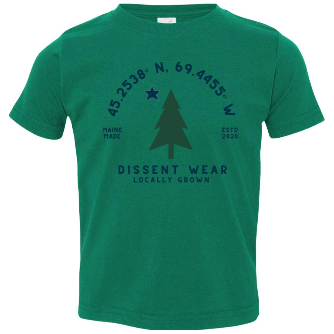 Maine Dissent Wear Flag Tee Maine Made Locally Grown