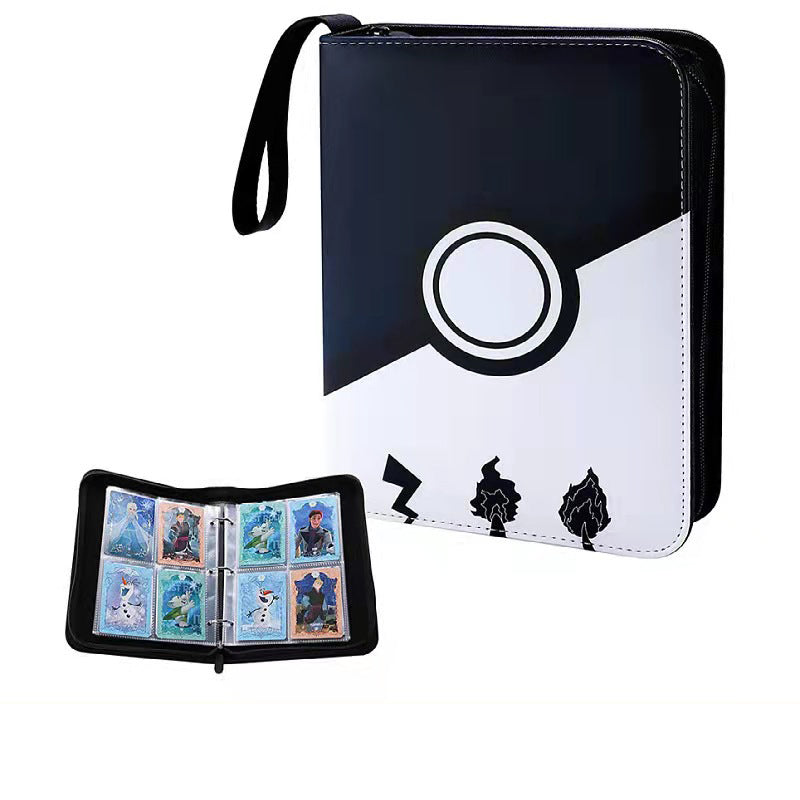 Pokémon Card Book Four Grid Pu Zipper Card Book Game Card Collection Bag Pokémon Card Book