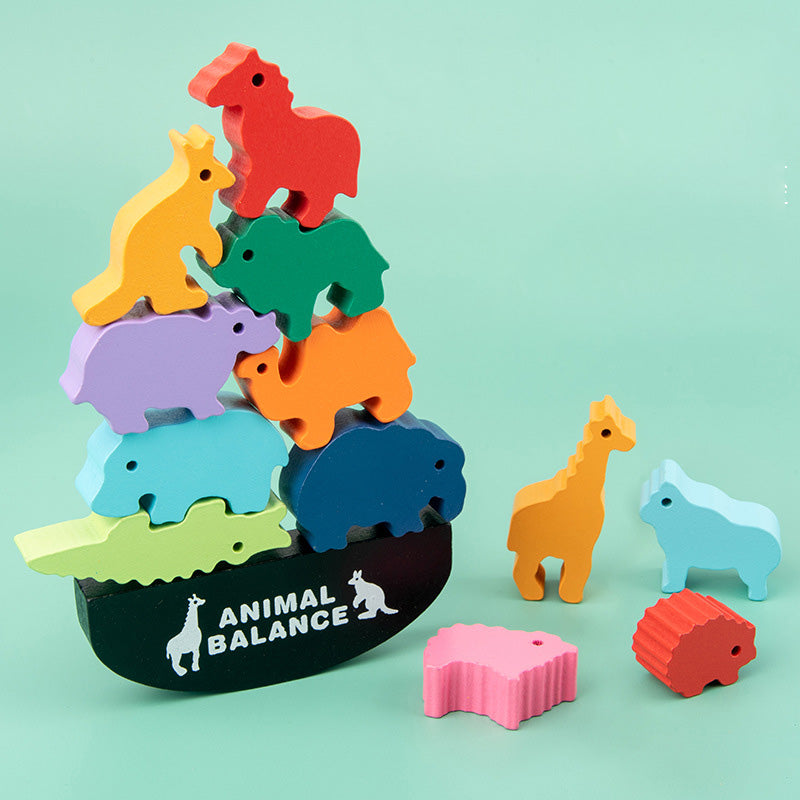 Montessori Early Education Animal Seesaw Balance Beam Toy Children&