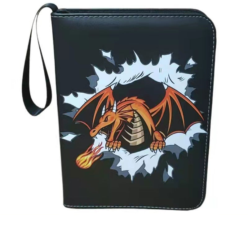 Pokémon Card Book Four Grid Pu Zipper Card Book Game Card Collection Bag Pokémon Card Book