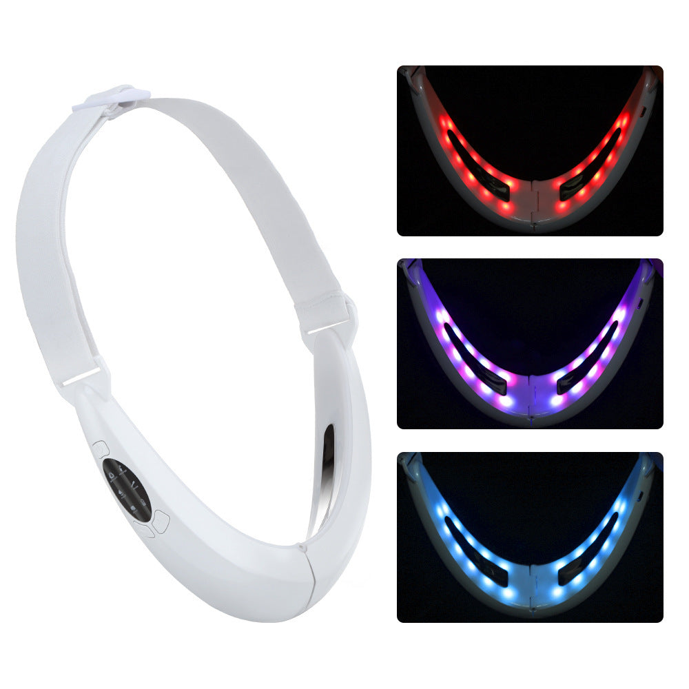 Red Light Therapy Blue Light Therapy Micro Current Color Light V Face Instrument Tightening Beauty Instrument Hot Compress Lifting Face Slimming Instrument