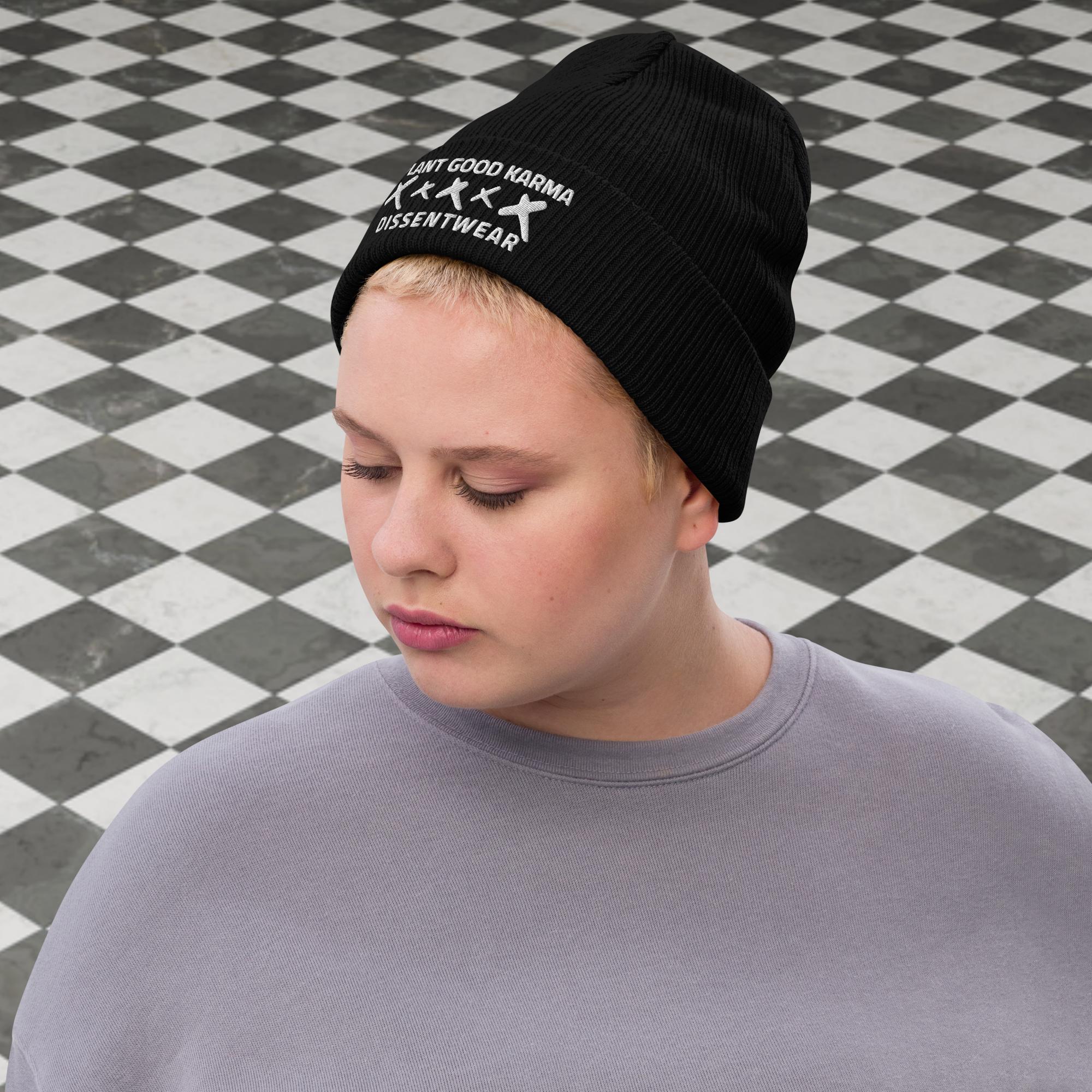 Plant Good Karma Ribbed knit beanie