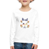 Dreidel Roll On Long Sleeve Tee - white