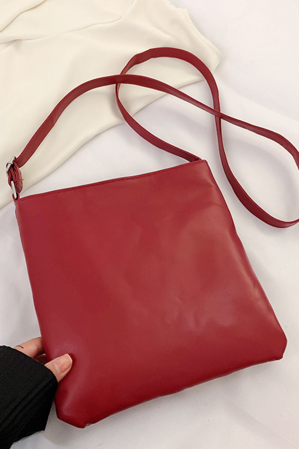 PU Leather Medium Crossbody Bag