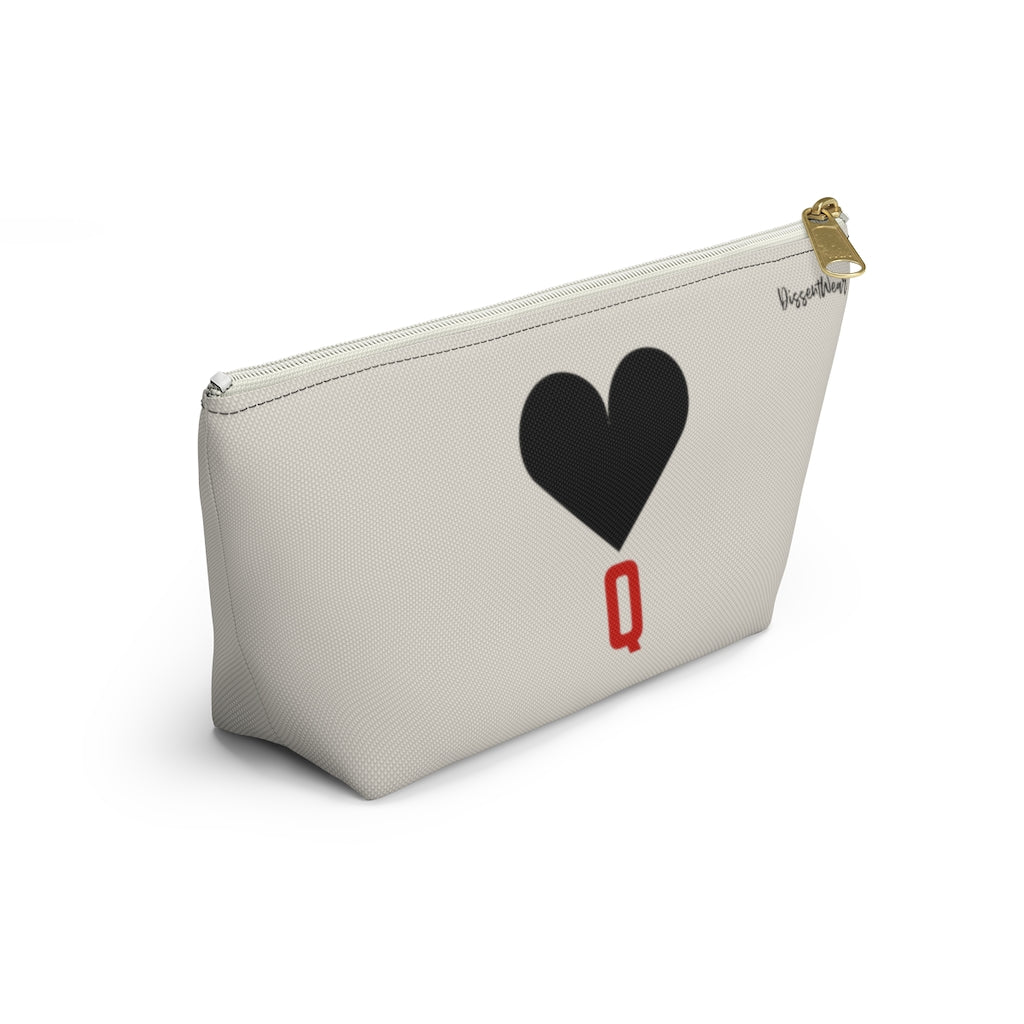 Queen of Hearts Accessory Pouch w T-bottom