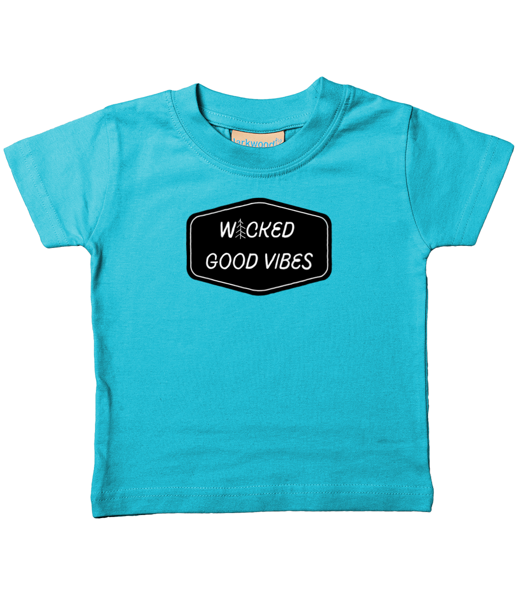 wicked good vibes wicked good vibes front &amp; back infant Tee